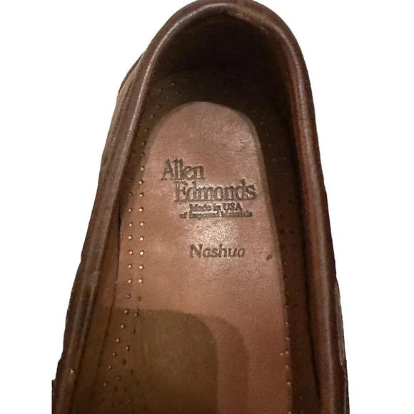 Allen Edmonds Nashua Men's Brown Leather Kiltie Tassel Loafers Size US 11D - Picture 4 of 7